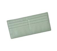Fahoujs Business Casual PU Wallet combina organizzatori di carte e denaro per il trasporto di denaro efficiente, portafoglio da viaggio, verde menta, Mass Beauty