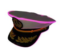 Fahoujs Capitan Headwear Cosplay ha condotto un illuminato per i trendsetters e gli amanti delle feste per cercare un'unicità illumina Capitano Capitan Caps
