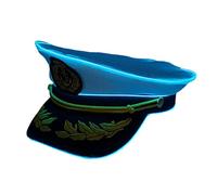 Fahoujs Capitan Headwear Cosplay ha condotto un illuminato per i trendsetters e gli amanti delle feste per cercare un'unicità illumina Capitano Capitan Caps