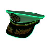 Fahoujs Capitan Headwear Cosplay ha condotto un illuminato per i trendsetters e gli amanti delle feste per cercare un'unicità illumina Capitano Capitan Caps