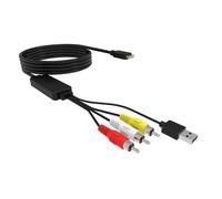 Fahoujs Cavo HDTV 3RCA 1080p composito a HDTV adattatore supporto 1080p Conversion Cable for Players Projectors High Definition Video