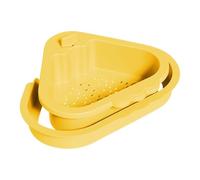 Fahoujs Cestino per Lavello Triangolare con Raccoglitore Rottami Alimentari A Doppio Strato La Separazione dei Rifiuti della Cucina E Cestino Portaoggetti Lavello Impermeabile Salvaspazio