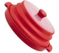 Fahoujs Copertura Antispruzzo per Microonde con Manico Resistente Calore Design Pieghevole Lavabile in Lavastoviglie per Conservare E Servire Riscaldamento degli Alimenti Soluzione Multifunzionale