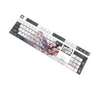 Fahoujs Copertura completa 108 Cappuccio Chiave Set Con Tema Cinese 5 Calore Laterale Sotto Sublimato Per Casa Office Tastiere Meccaniche Capo Chiave