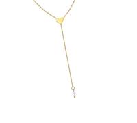 Fahoujs Cuore Farfalla Collana Del Pendente Sofisticato Perle Nappe Fascino Di Un Cuore Della Farfalla Del Pendente Ogni Giornaliero, Gold, come descritto, come descritto