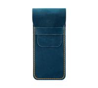 Fahoujs Custodia in pelle resistente all'acqua, per uomini e donne, per scrivere, blu