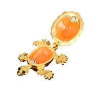 Fahoujs Custodia Portatile per Gioielli con Tartarughe con Meccanismo Bloccaggio. Struttura in Metallo per Organizzatori in Lega Organizzazione Protettiva