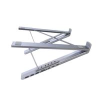 Fahoujs Docking Station ergonomica per Laptop Pieghevole a 7 Porte in Alluminio con interfacce Multiple Design Pieghevole per la Regolazione Altezza