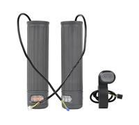 Fahoujs Durability Plastic Scooters Handlebars Light With LED Turn Signals For Enhances Safety During Night Commutes Antislip Silicones Handlebars LED Light