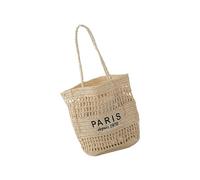 Fahoujs Elegante Borsa da spiaggia Openwork Pratico Design Tessuto Borsa a tracolla leggera per gli acquisti di viaggio Uso quotidiano Donne Privacy Foderata Cava Borsa, Ow, Lining