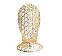 Fahoujs Elegante porta parrucca display stand metallo manichini testa ferro texture display perfetto per l'uso domestico o di stoccaggio
