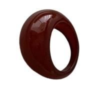 Fahoujs Eleganti anelli a forma di resina curvo comfort si adatta a superfici larghe gioielli per dita impilabili anelli per partito vestito accessorio curvo largo anello a fascia, come descritto