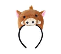 Fahoujs Fascia per capelli ampia in peluche a tema per abbigliamento casual, idolo concerto, ballo, carnival, bellissime puntelli per trucco, copricapo per il compleanno dei bambini