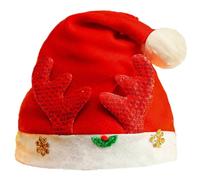 Fahoujs Funny Christmas - Cappellino natalizio con pizzo di renna, evento formale, festival, per feste di vacanza, renna