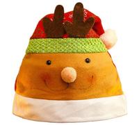 Fahoujs Funny Christmas - Cappellino natalizio con pizzo di renna, evento formale, festival, per feste di vacanza, renna