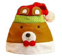 Fahoujs Funny Christmas - Cappellino natalizio con pizzo di renna, evento formale, festival, per feste di vacanza, renna