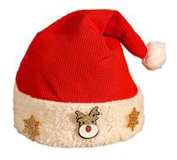Fahoujs Funny Christmas - Cappellino natalizio con pizzo di renna, evento formale, festival, per feste di vacanza, renna