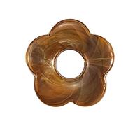 Fahoujs Hollow Five Petali Floreale Charm Gioielli Singoli Fori Fiori Fascino Ciondolo Resina Accessori Gioielli Fare Accessori Durevole, Taglia unica, come descritto