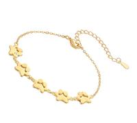 Fahoujs Il bracciale in acciaio inox con zampe di animali domestici offre un fascino unico ed elegante.