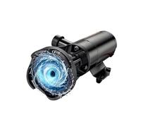 Fahoujs Installazione Tubi Standard a Corrente Continua per Ventola per acque reflue Comando Manuale Corrente Continua trasportabile da 12 V Rapida Disposizione della Ventola trasportabile