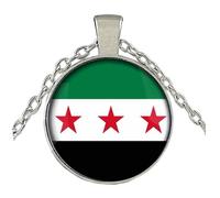 Fahoujs Moda Bandiere Siriane Ciondolo Collana L'Orgoglio Culturale E Nazionale Usare Il Tempo Sono Eleganti Abiti Regali Commemorativi Collana