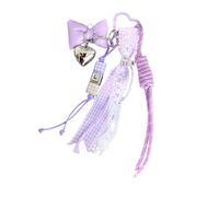 Fahoujs Moderno anello portachiavi intrecciato a tema baseball unisex accessorio per borse e pulsanti fatti a mano coppia regalo unico anello portachiavi intrecciato alla moda, b, Taglia unica