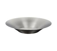 Fahoujs Multifunctional Stainless Steel 27Cm Round Serving Bowl Fruit Snacks Display Dish Kitchen Dining Essential Food Safe Stainless Steel Salad Plate