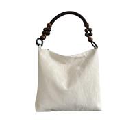 Fahoujs Perline Uniche Borsa a tracolla Singola Cinese Culturale Avambraccio Accessori di moda etnici Per Lavoro O Viaggi Accessori di moda etnici, bianco