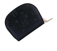 Fahoujs Portafoglio da donna con orsi e archi, tasca base per monete, scomparti spaziosi per efficiente titolare di carte di gestione del denaro per lo shopping, Nero , Mass Beauty