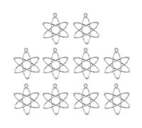 Fahoujs Set di 10 Uniche Struttura Atomica Fascino Per Mostre Scientifiche E Feste A Tema Accessorio Educativo Fatto A Mano Gioielli Science