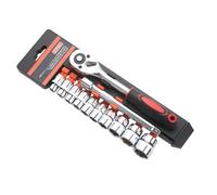 Fahoujs Set di chiavi a bussola efficienti 3/8 e 1/4 strumento di riparazione dell'azionamento, ideale per spazi ristretti e vari compiti di riparazione, set di chiavi ergonomiche
