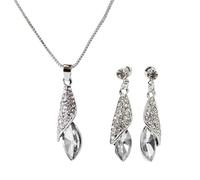 Fahoujs Set Gioielli Asimmetrici Collana Con Ciondoli E Orecchini Struttura In Lega Adatta Per Abbinare Abiti Lo Styling Orecchini Collane Matrimoni Feste