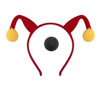 Fahoujs Set per pagliaccio e naso, divertente accessorio per costume da spettacoli, copricapo per Halloween e feste