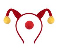 Fahoujs Set per pagliaccio e naso, divertente accessorio per costume da spettacoli, copricapo per Halloween e feste