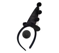 Fahoujs Set per pagliaccio e naso, divertente accessorio per costume da spettacoli, copricapo per Halloween e feste