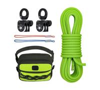 Fahoujs Sistemi a Doppia Puleggia 4:1 Efficienza Arrampicata Roccia Sollevamento Efficiente per Esterni E Sollevamento Attrezzature Leggere