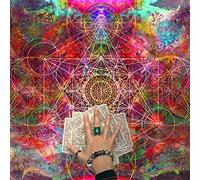 Fahoujs Square Flanella Tarocchi Carta di Panno Gioco da Tavolo Astrologia Orakling Carte Copritavolo Opaco Tovaglia Tarocchi Lettura