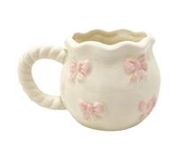 Fahoujs Tazza da caffè in ceramica fatta a mano unica con archi bicchiere d'acqua cucina decorazione cibo per uso quotidiano