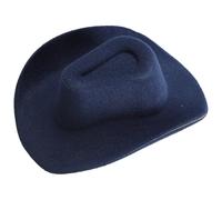 Fahoujs Tiny Fabric Western Hat Ornament Washable Miniature Western for Handmade Costume Crafting Clothing Embellishments Cowboy Embellishment