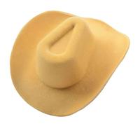 Fahoujs Tiny Fabric Western Hat Ornament Washable Miniature Western for Handmade Costume Crafting Clothing Embellishments Cowboy Embellishment