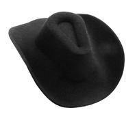 Fahoujs Tiny Fabric Western Hat Ornament Washable Miniature Western for Handmade Costume Crafting Clothing Embellishments Cowboy Embellishment