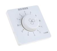 Fahoujs Tipo 86 Regolazione della velocità del ventilatore a soffitto Controllo di velocità nascosto 5 velocità Regolazione Semplice Controllo a parete Per Ventilatore a soffitto