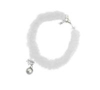 Fahoujs Trendy Plush collana gioielli unici con strass migliora il tuo look per riunioni non forzate e attività all'aperto gioielli all'aperto, Taglia unica, come descritto, come descritto