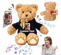 FAHOXUMR Orsacchiotto Personalizzato con Nome Foto, Orsetto di Peluche come Regali Personalizzati per lui Natale Regali Compleanno Regali San Valentino Regali Anniversario (32 cm)