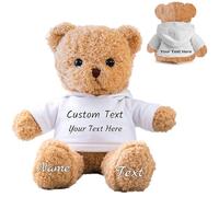 FAHOXUMR Orso di Peluche Personalizzato con Nome Foto Personalizzato, Orsacchiotto Peluche come Regalo Personalizzato per Donne Uomini a San Valentino, Regali Anniversario, Regali di Natale (30 cm)