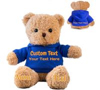 FAHOXUMR Orso di Peluche Personalizzato con Nome Foto Personalizzato, Orsacchiotto Peluche come Regalo Personalizzato per Donne Uomini a San Valentino, Regali Anniversario, Regali di Natale (30 cm)