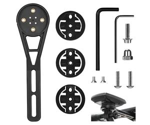 Fahrrad Halterung für Aero Lenker,Supporto integrato per computer bici da corsa per Garmin Edge,Aero Integrated Handlebar Out Front Combo Mount Kompatibel mit Garmin Edge Wahoo Elemnt
