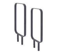 Fahrradanlehnbügel Parker Portabici 2x 115x45 CM Piatto IN Acciaio 12 MM Tessuti