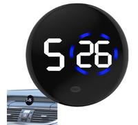 Fahrzeugklebende Uhr - Kleine Autouhr, Klebehalterung Digitaluhr, Wasserdichte | Batteriebetriebene Digitaluhr Mit Einstellbarer Lautstärke Für Zuhause, Reisen, Wandern