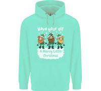 Fai A Tuo Elfo Un Felice Piccolo Natale Uomo Felpa